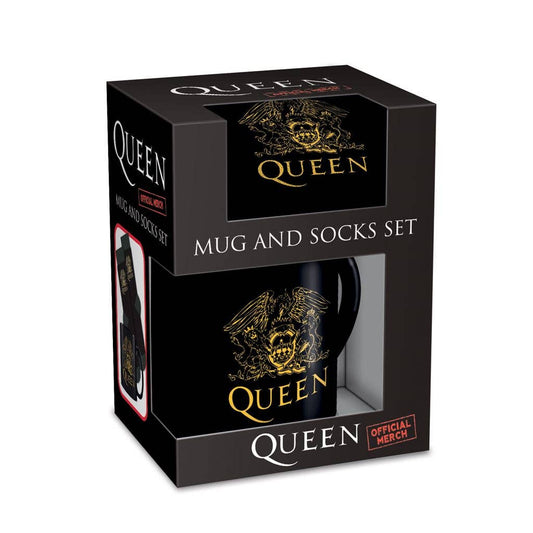 Queen (Crest Logo) Mug & Sock Set