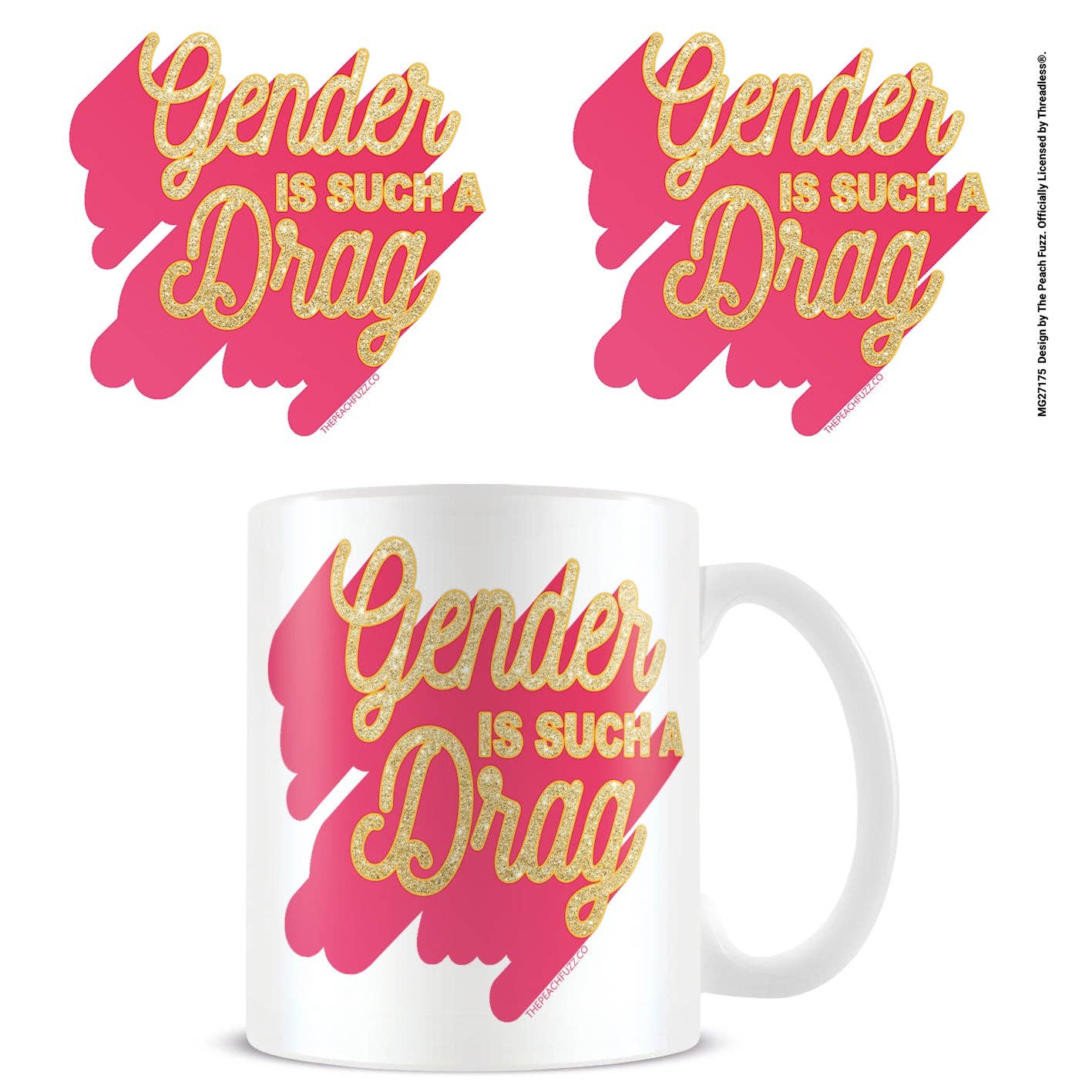 The Peach Fuzz (Gender Is Such A Drag) 11oz/315ml mug