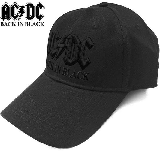 AC/DC "Black Logo" black Baseball Cap Adults