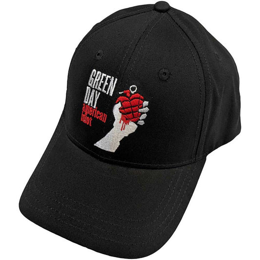 Green Day " Grenade Logo" black Baseball Cap Adults