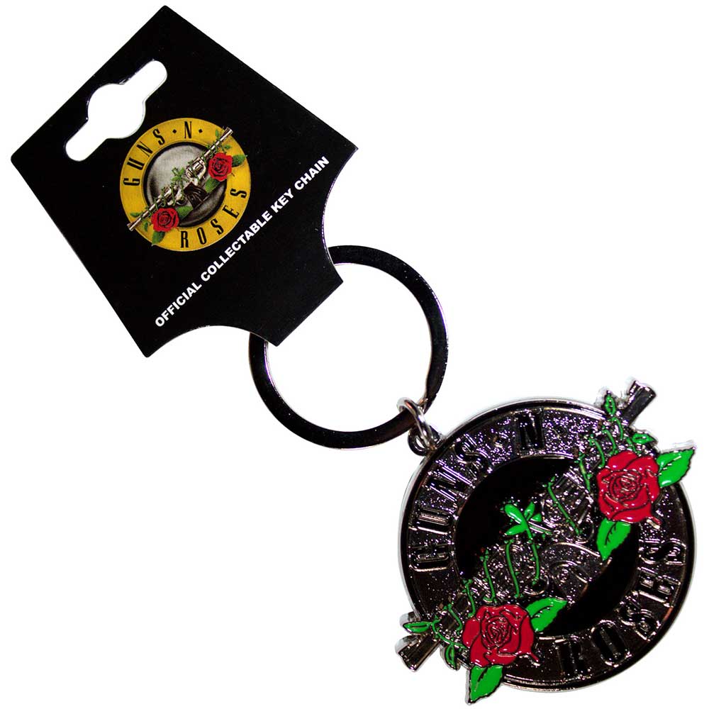 Guns n roses "circle logo" official collectable key ring