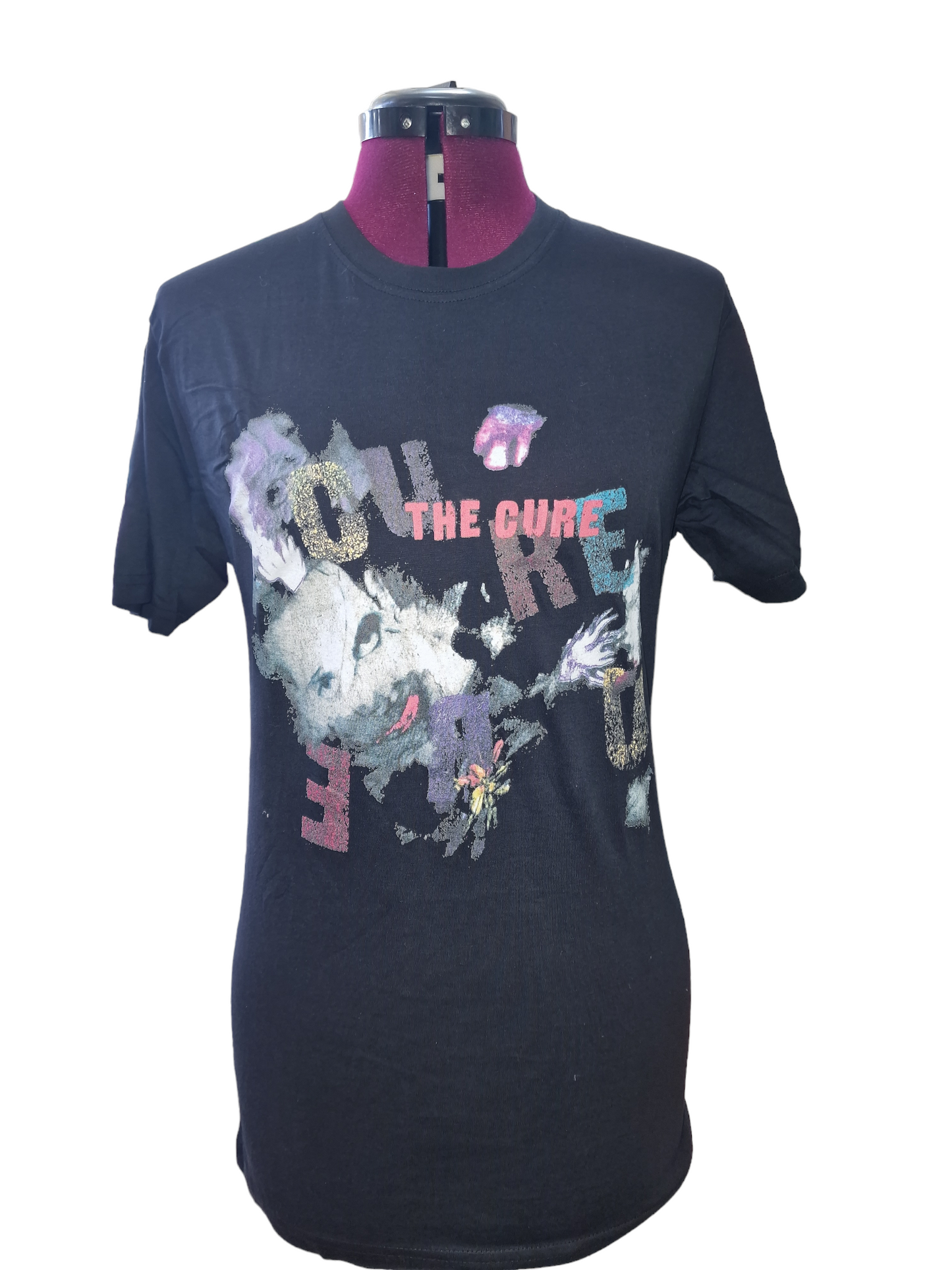 The Cure T-SHIRT with front and Back print- black - ADULT