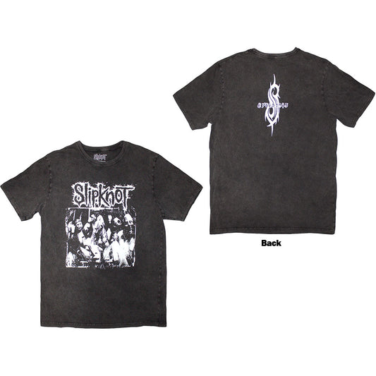 Slipknot "Album Splatter" Unisex Adult T Shirt Stone wash
