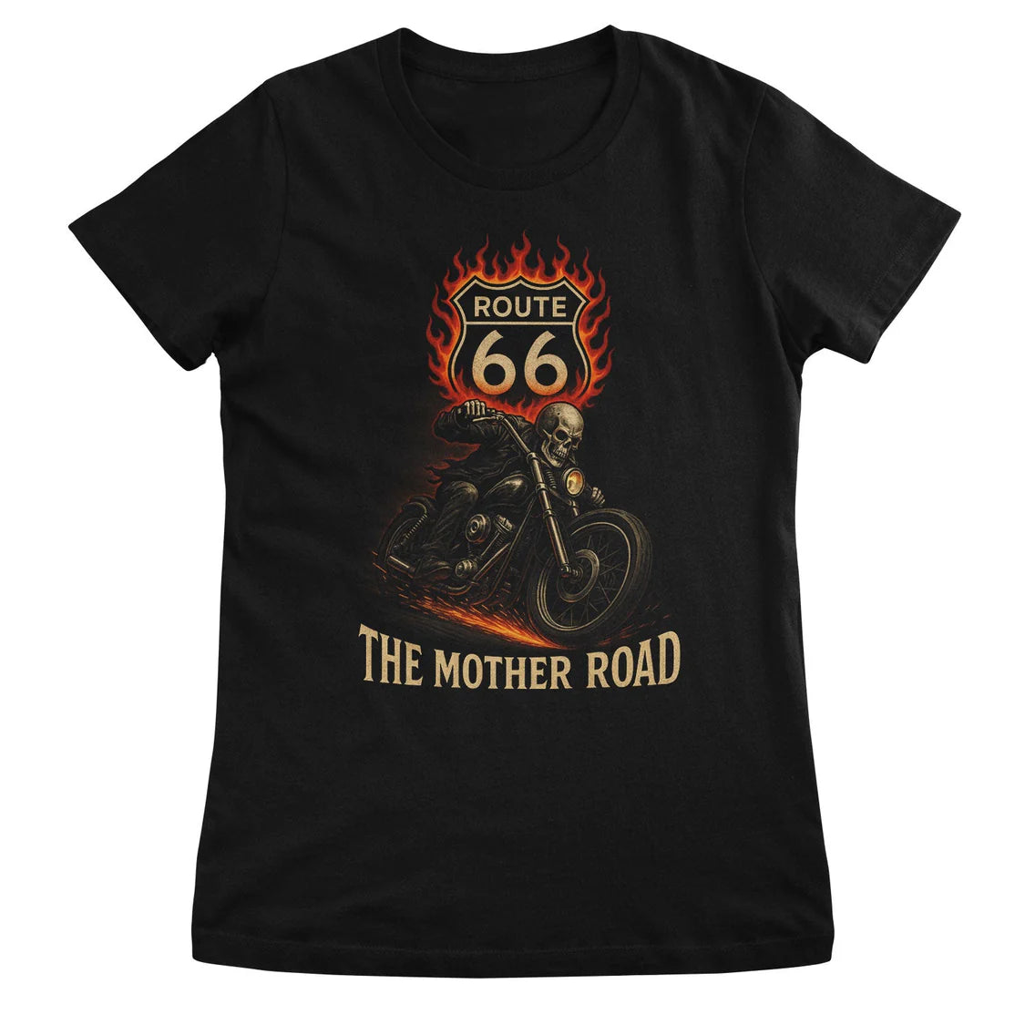 Route 66 "The Mother Road" Unisex Adult T Shirt Small to 5XL