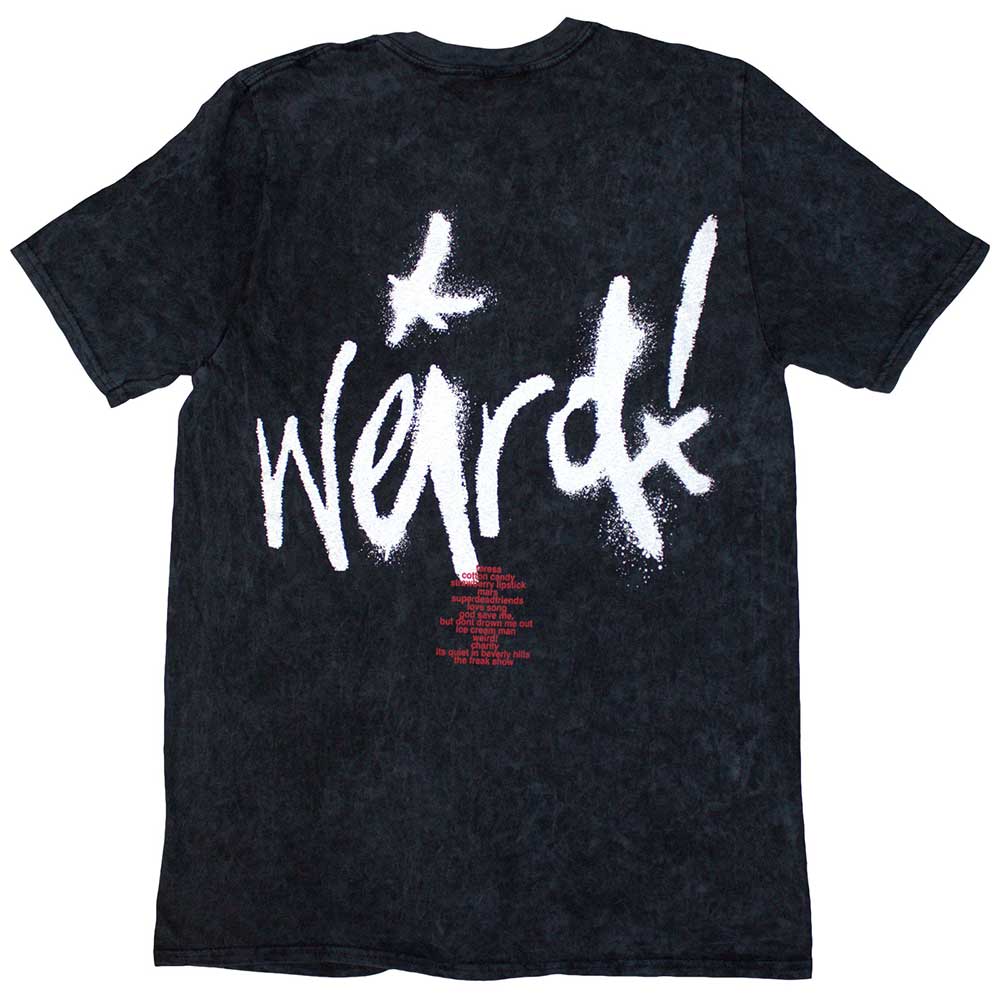 Yungblud Unisex T-Shirt "Weird" Black. Back Print. Wash Collection