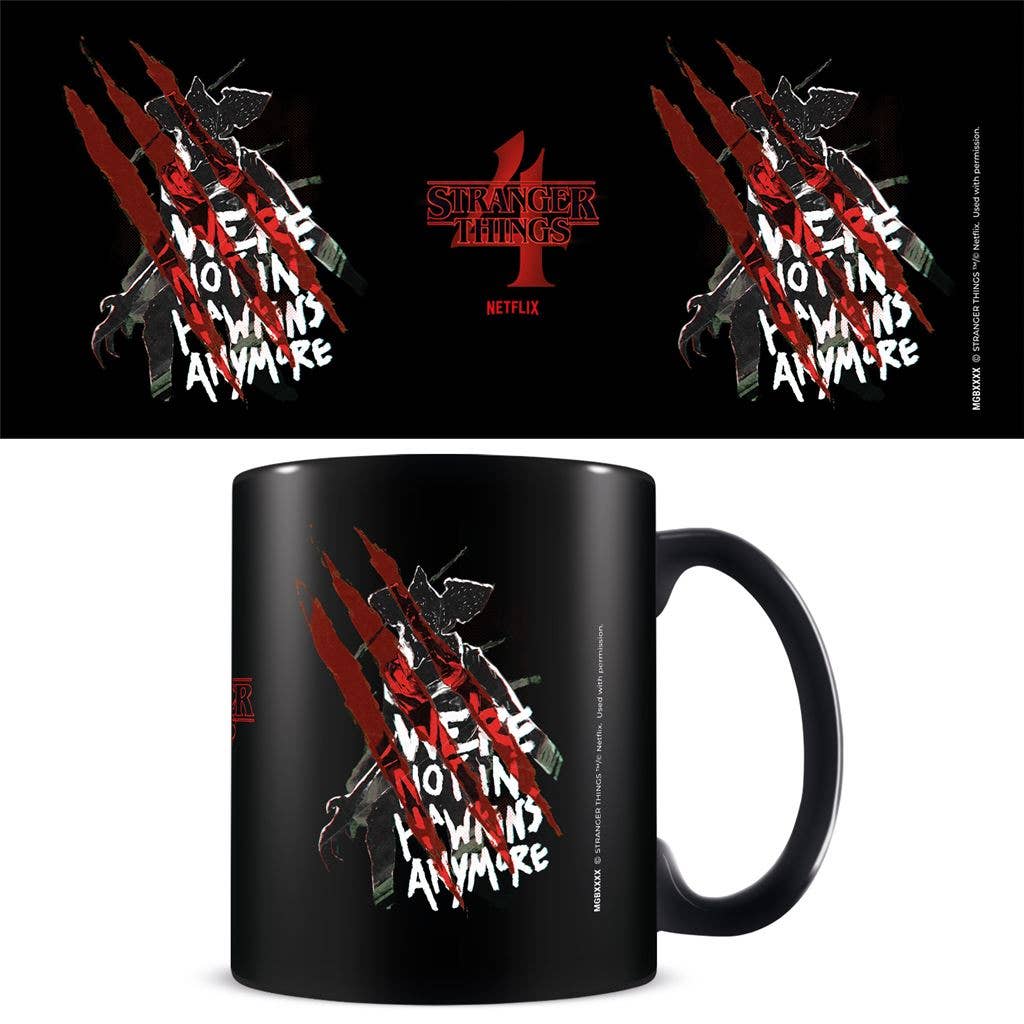 Stranger Things 4 (Not In Hawkins) Black Mug
