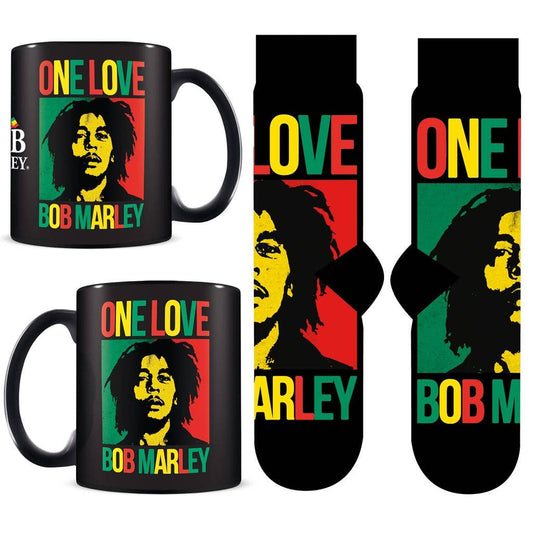 Bob Marley " One Love " Mug & Sock Set