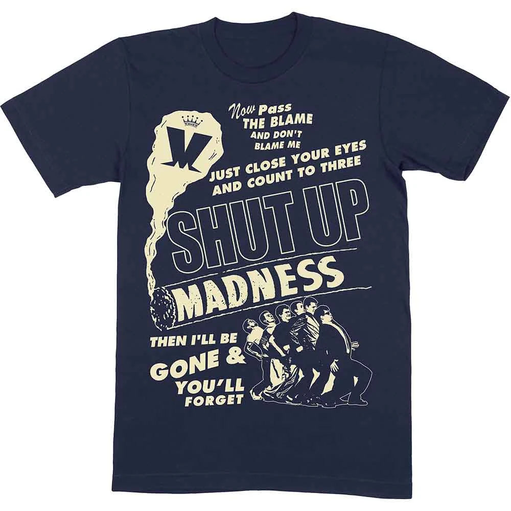 Madness "Shut Up" Unisex Adult T Shirt