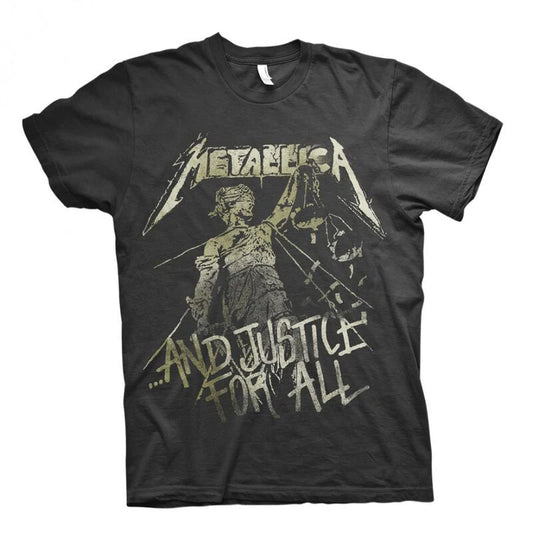 METALLICA UNISEX T-SHIRT: Justice for all-Vintage look Medium only
