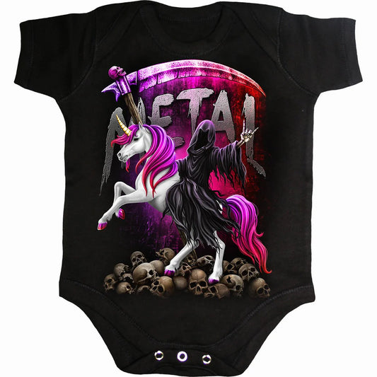 Baby Sleepsuit "Heavy Metal Unicorn"