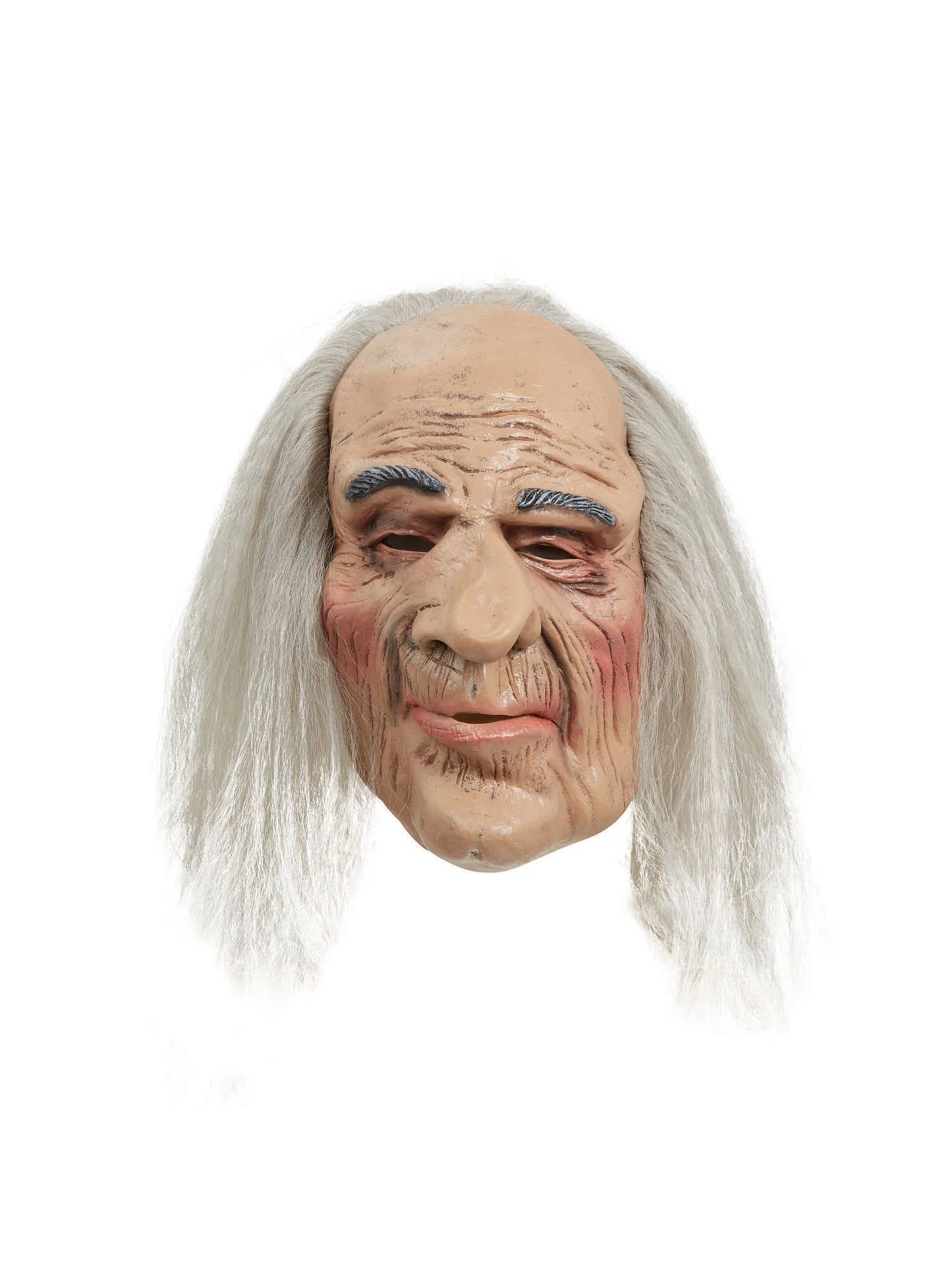 Creepy Old Man Mask with Hair
