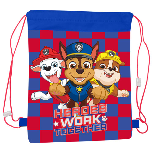 Boys Paw Patrol Drawstring Bag