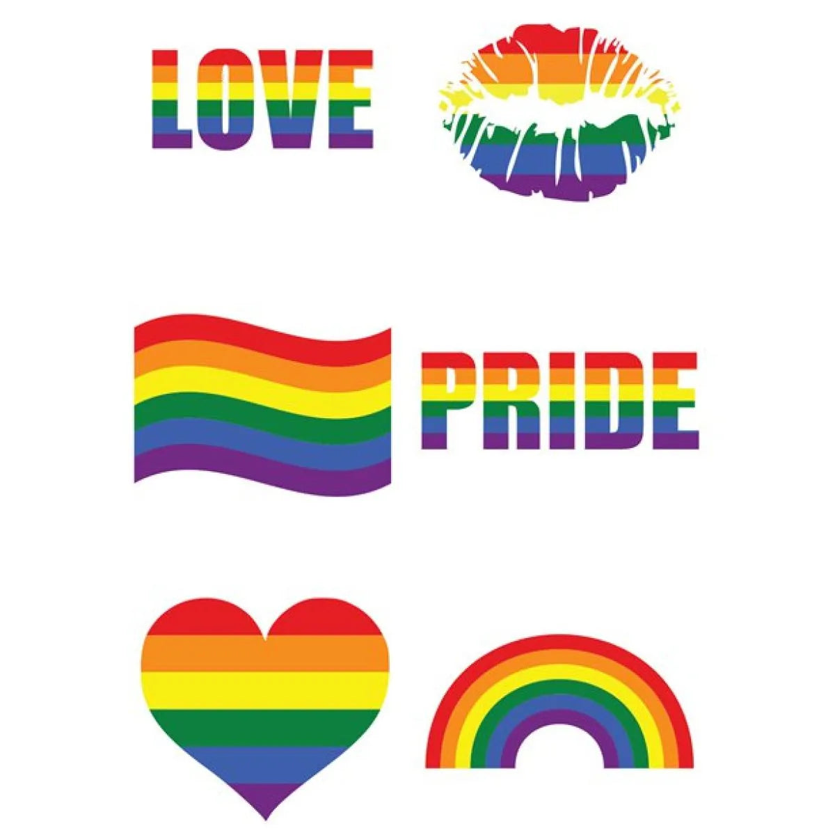 PRIDE! Temporary Tattoos
