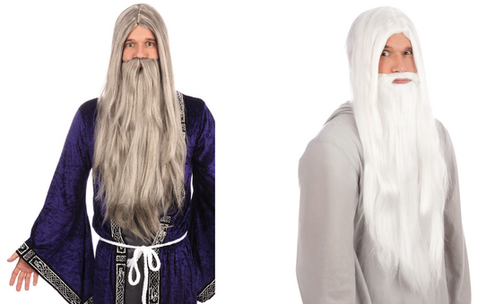 Long Wizard Wig And Beard with Moustache