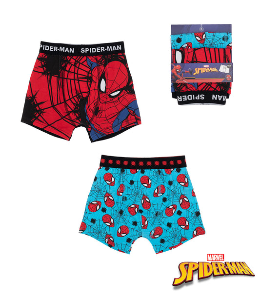 Boys Spiderman Boxers 2 Pair Pack
