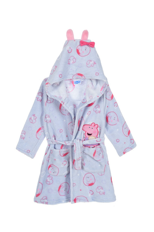 Peppa Pig Kids Blue Dressing Gown/Housecoat