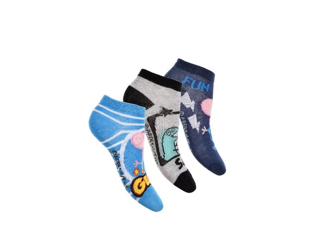 George Pig Boys Trainer Socks 3pk