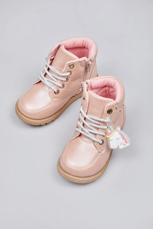 Unicorn lace up Boots for Toddlers