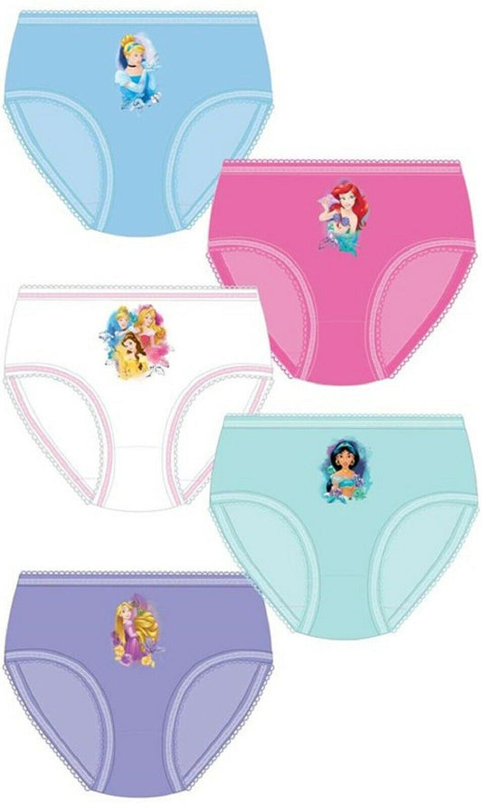 Girls Disney Princess Pants 5pk