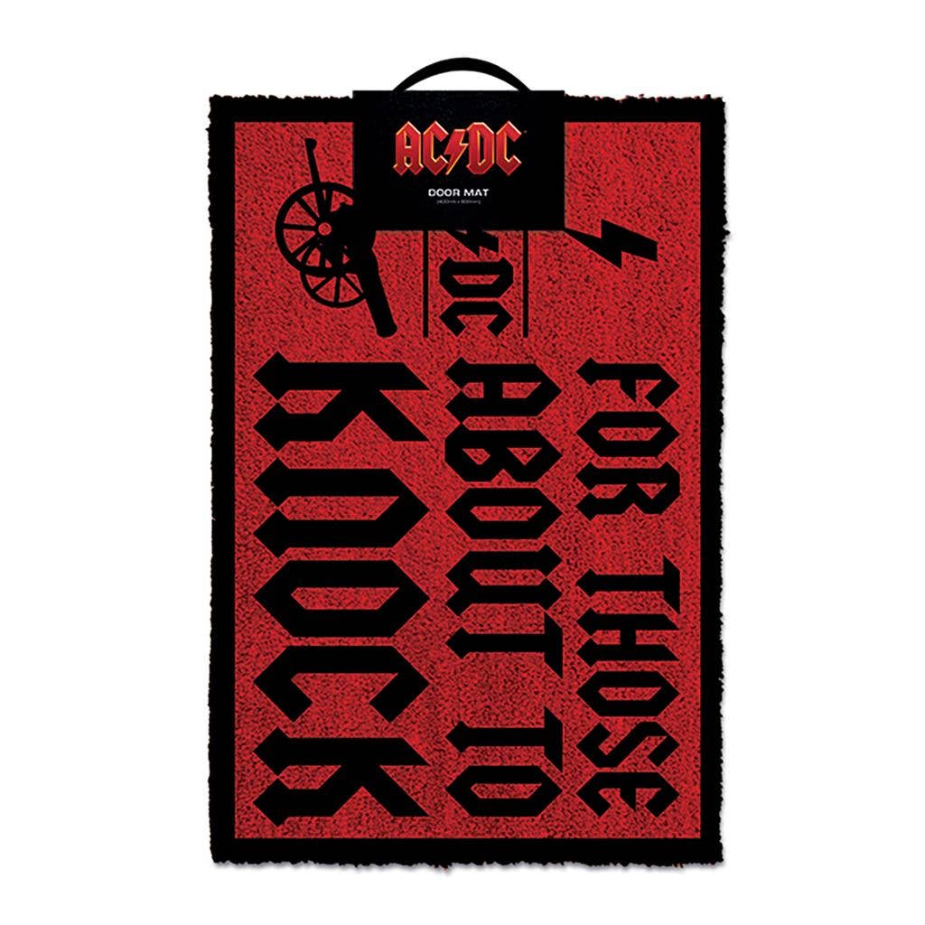 Ac/Dc (For Those About To  Knock) Doormat