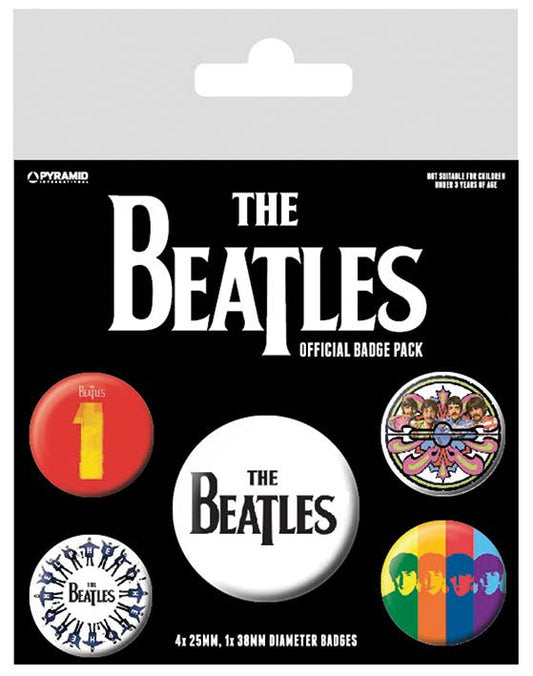 The Beatles (Black) Badge Pack