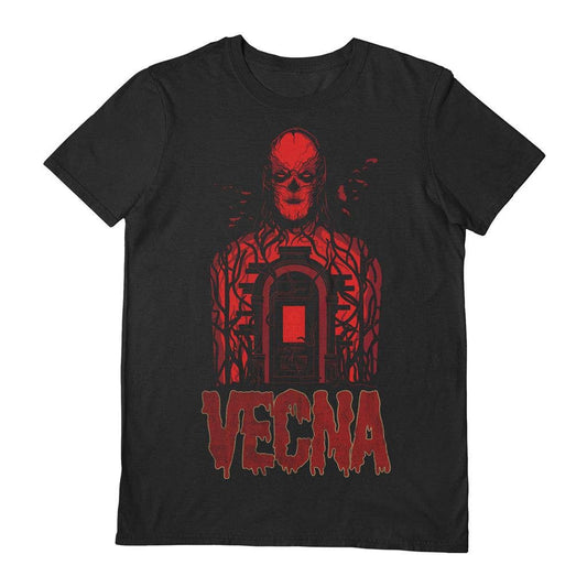 Stranger Things 4 (Vecna Door) Black  T-Shirt
