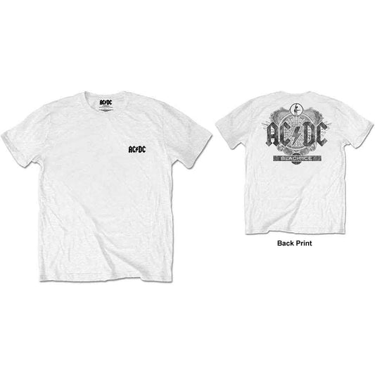 AC/DC  T-SHIRT - WHITE - ADULT