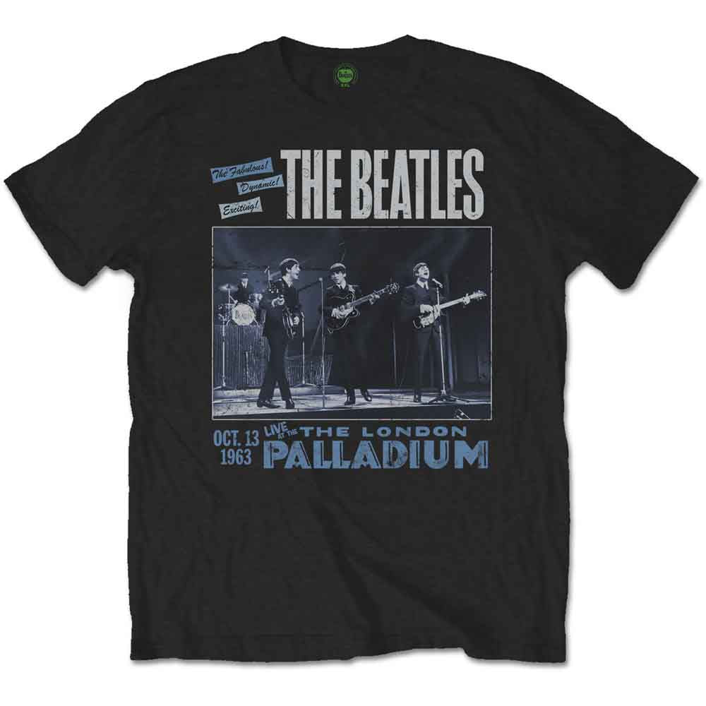 THE BEATLES- THE PALLADIUM T-SHIRT - BLACK- ADULTS