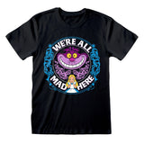 Alice in wonderland  "We are all Mad Here" Adult T-SHIRT