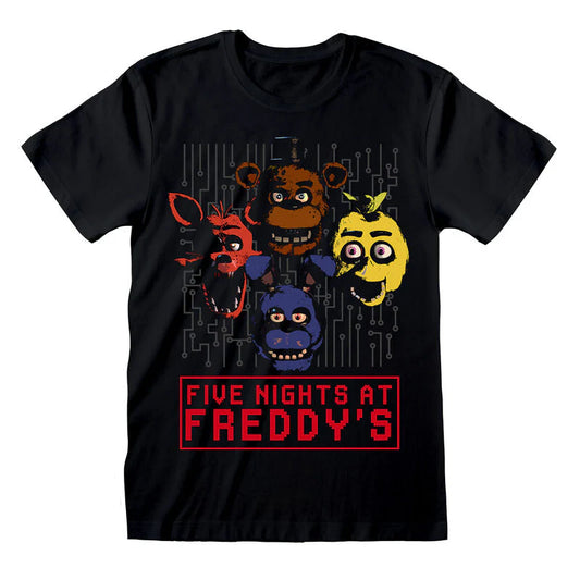 Five Nights At Freddy's " 4 Faces" Adult T shirt
