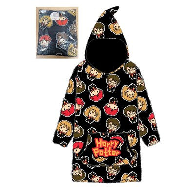 Kids oversized hoodle Harry Potter Black