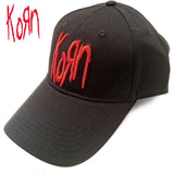 Korn "Red Logo" black Baseball Cap Adults