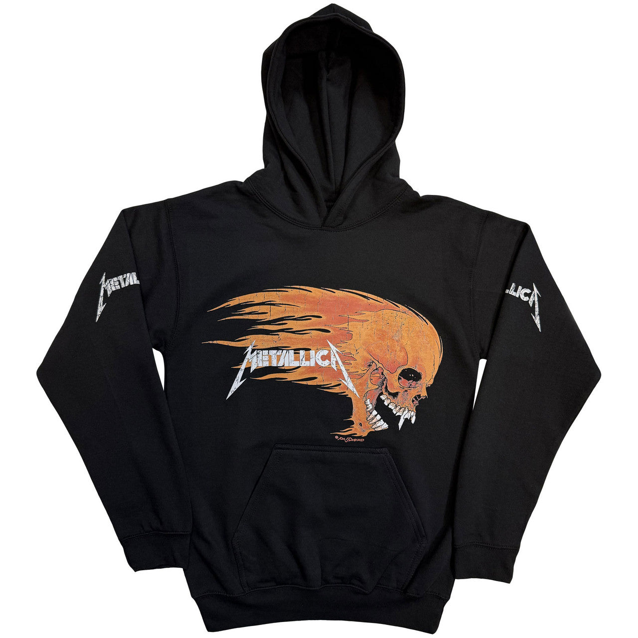 Metallica "Flaming Skull" Adult Hoodie