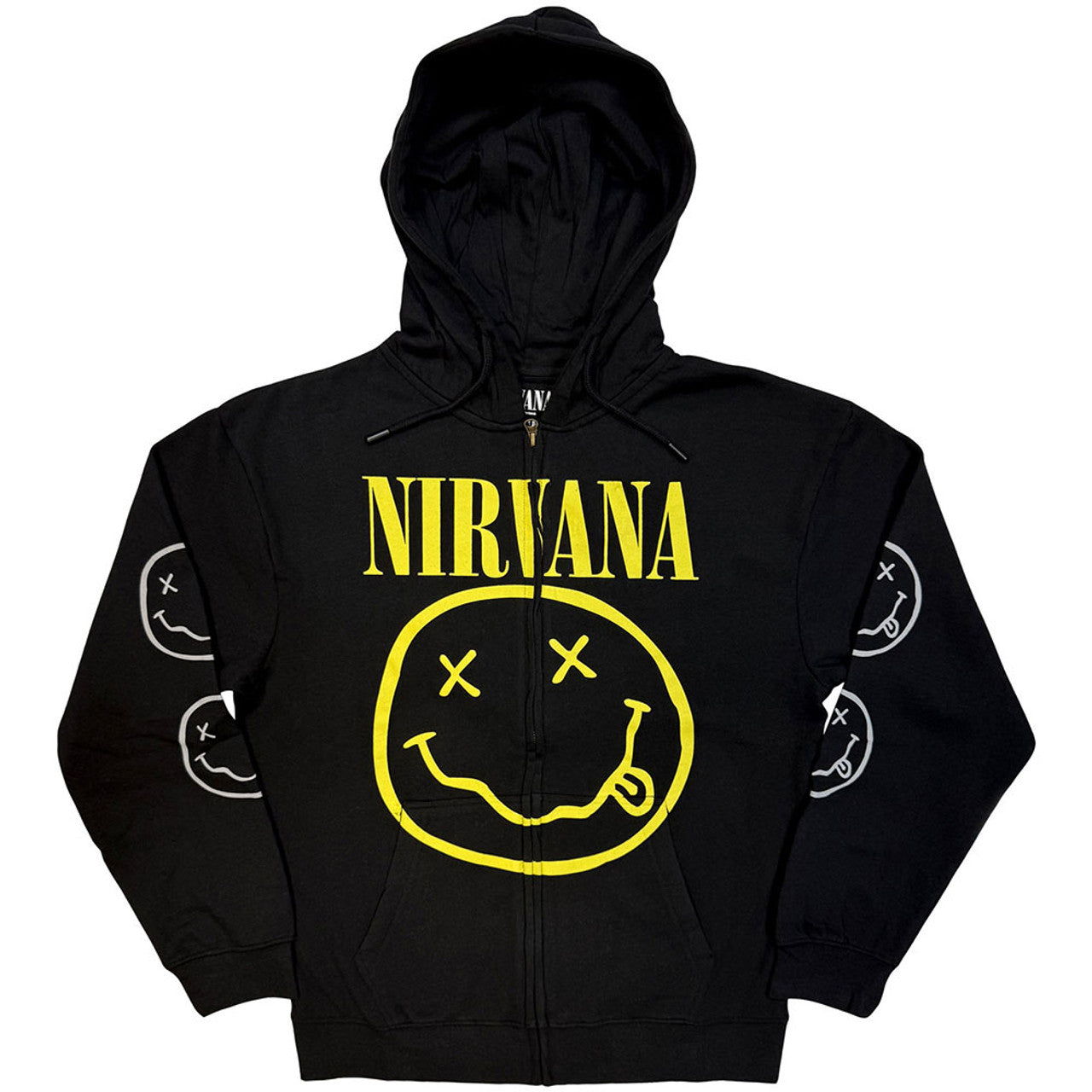 Nirvana  "SMILEY"  Zip up Hoodie
