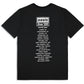 Oasis "wonderwall " ( X Tour) Unisex Adult T Shirt
