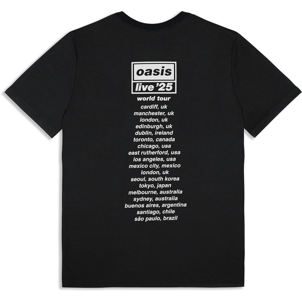 Oasis "wonderwall " ( X Tour) Unisex Adult T Shirt