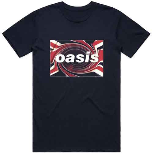 Oasis "Union Jack Decca logo" Adult Unisex T Shirt