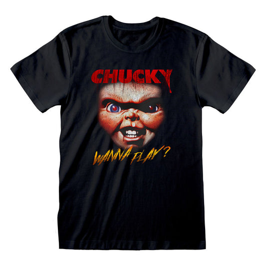 Chucky "Wanna Play"  unisex adult t-shirt