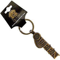 Queen "Gold Logo" official collectable key ring