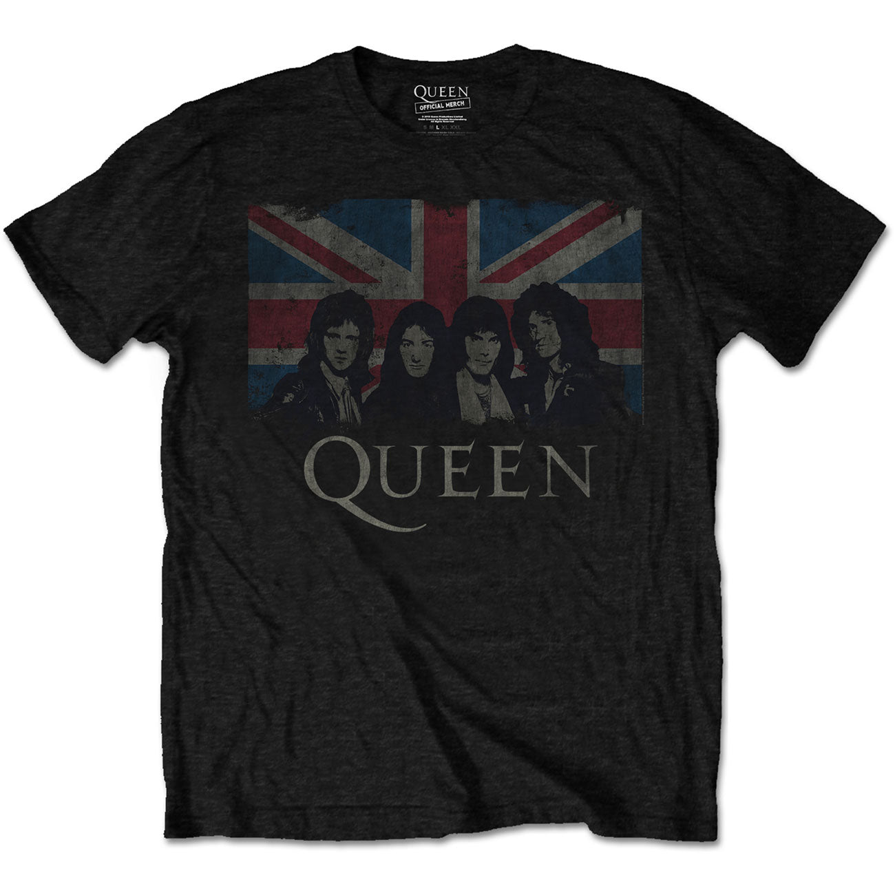 QUEEN UNISEX T-SHIRT: VINTAGE UNION JACK