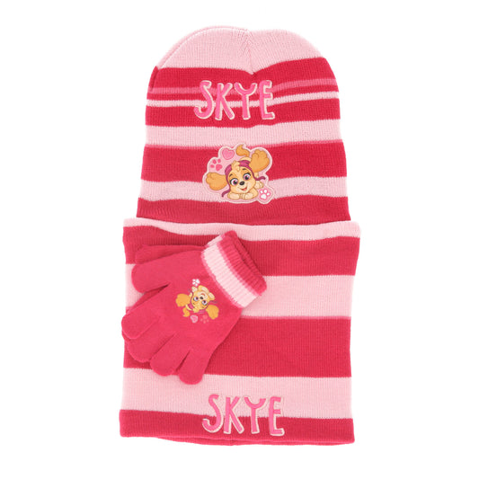 Skye Paw Patrol Hat Snood And Gloves Set