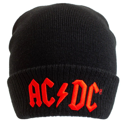 AC/DC Beanie Hat " Applique Logo "  Adults