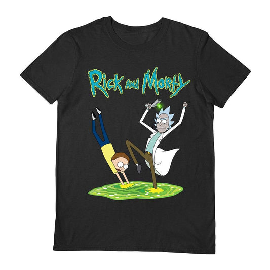 Rick And Morty (Portal) Black   T-Shirt