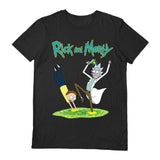 Rick And Morty (Portal) Black   T-Shirt