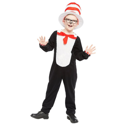 Kids Cat in The Hat Fancy Dress Costume