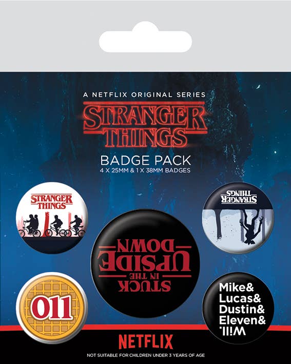 Stranger Things (Upside Down) Badge Pack