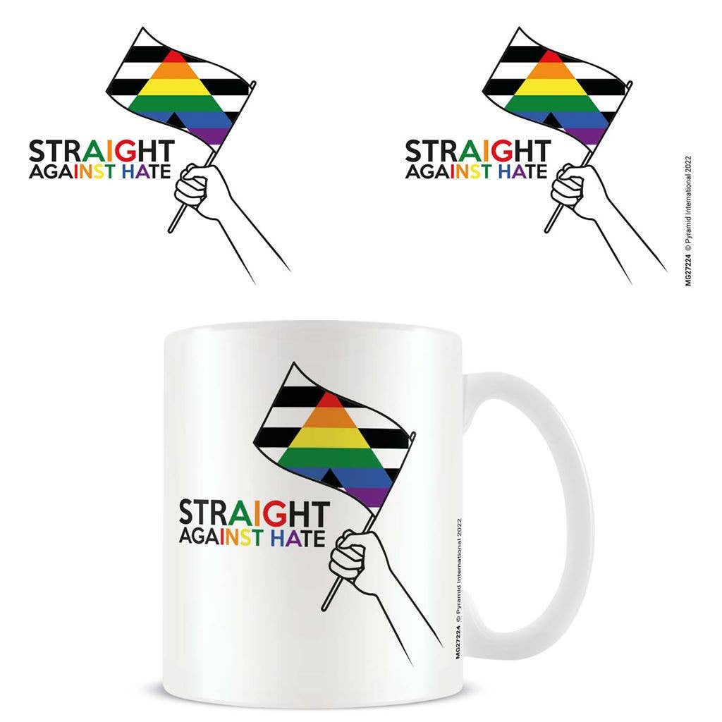 Pride (Straight against hate) 11oz/315ml mug