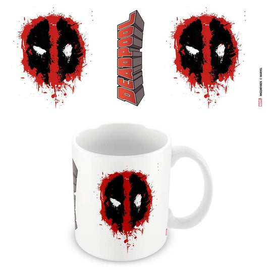 Deadpool (Splatter Logo) White 11Oz Mug