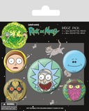 Rick and Morty (Heads) Badge Pack