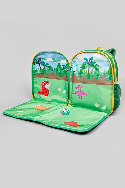 Goerge pig playtime backpack with a fold out playmat